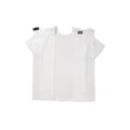 thumbnail image 4 of T-Shirt Blanc à Col Rond à Dos Ouvert Adaptatif pour Hommes, 4 of 6