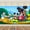 180*110CM, variant on Mickey and Minnie cartoon theme birthday flag Background flag Children's party decoration items Photography photo props 180*110CM