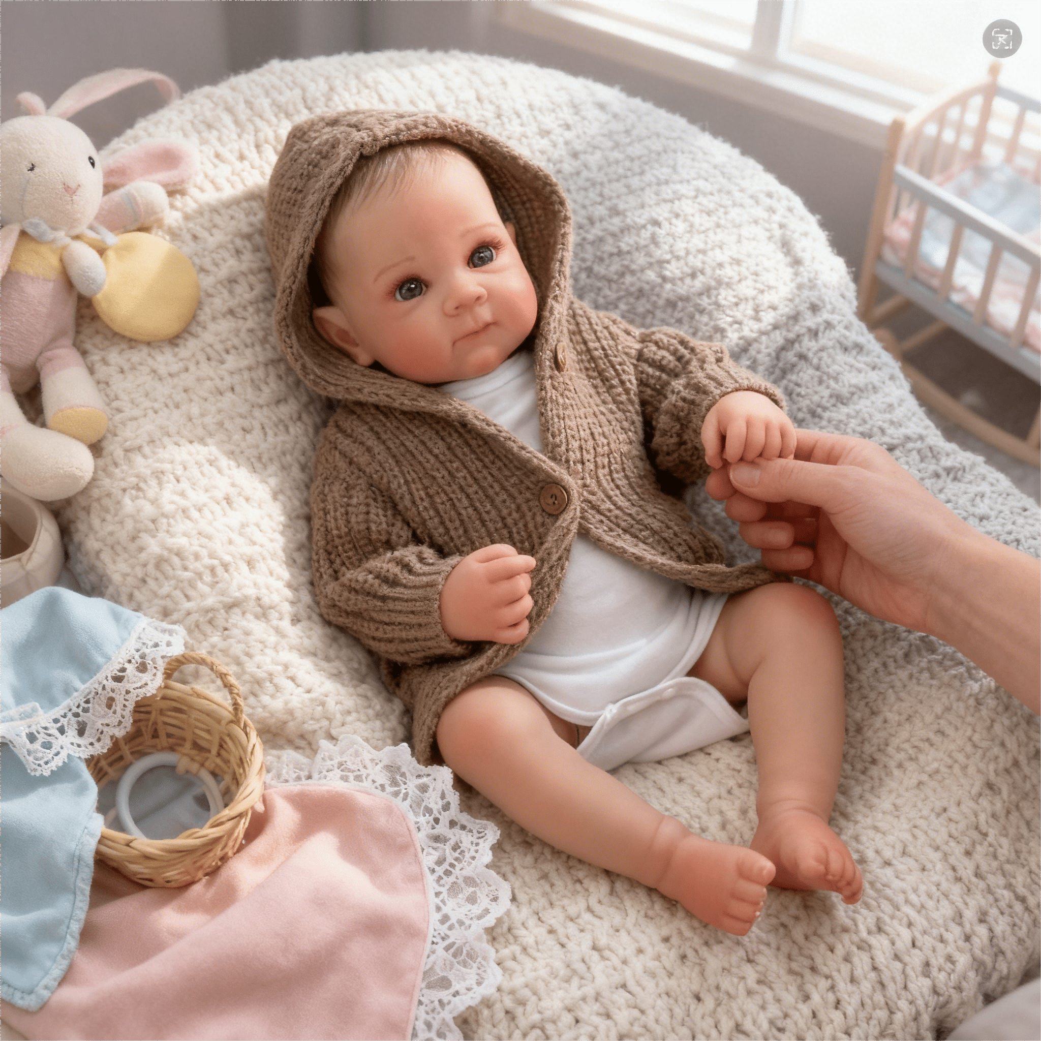 Dayoff Kids Lifelike Reborn Baby Dolls - 19 Inch Realistic Baby Doll (No Accessories) For Kids Age 3+