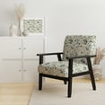 thumbnail image 2 of Designart "Minimalist Botanicals III" Upholstered Botanical Accent Chair and Bohemian & Eclectic Arm Chair - Multiple Color & Pattern, 2 of 7