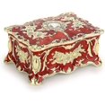 thumbnail image 1 of Cofre del tesoro rectangular organizador, caja decorativa para joyas, caja de regalo de recuerdo para mujeres y niñas, 3,7 x 2,7 x 2 pulgadas, 1 of 5