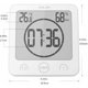 thumbnail image 5 of Reloj de ducha digital LCD, reloj de baño Reloj de ducha impermeable Temporizador Temperatura Humedad Reloj de ducha de pared Temporizador de cocina (Blanco), 5 of 5