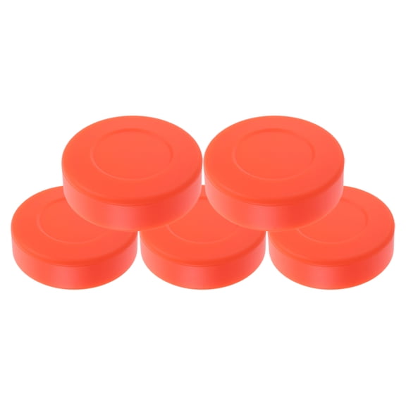 WORGEOUS  5 Pcs Puck Street Hockey Ice Pucks Training Equipment Orange