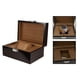 thumbnail image 4 of Caja de reloj individual, vitrina para relojes, soporte creativo multiusos para joyas y relojes. Marrón, 4 of 9
