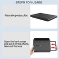 thumbnail image 4 of Matsuzay Lupa de pantalla de teléfono, tipo extraíble, ampliadora de pantalla de alta definición, proyector de aumento de teléfono 3-5X para viajes en Sistemas de cine en casa Negro 12 pulgadas, 4 of 5
