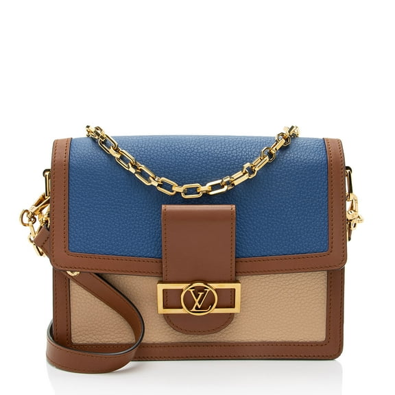 Pre-Owned Louis Vuitton Taurillon Leather Dauphine MM Shoulder Bag