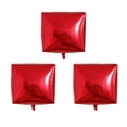 thumbnail image 1 of 3pcs 4D Globo cuadrado Globo de aluminio Globo Cubo Suministros para banquetes de boda para el Festival de cumpleaños (Rojo), 1 of 8