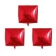 thumbnail image 1 of Globos cuadrados 4D de aluminio, 3 unidades, color rojo, para bodas, fiestas de cumpleaños y festivales., 1 of 8