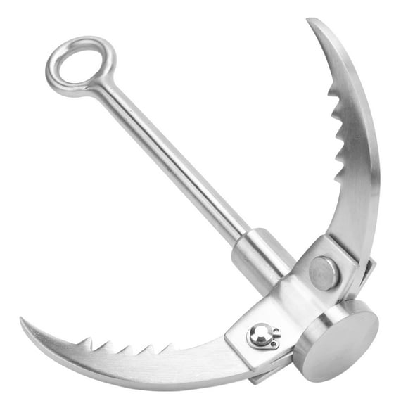 Folding Survival Hook, Stainless Steel Grapple Claw Foldable Easy To Use  For Mountain Climbing For Boat