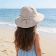 thumbnail image 4 of SAWOBUUN Baby Toddler Sun Hat Breathable Adjustable Cotton Bucket Hat Wide Brim Summer Beach Hats for Boys Girls, 4 of 8