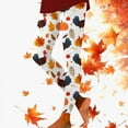 thumbnail image 2 of XJDJHC Thanksgiving Leggings For Women Maple Leaf Pumpkin Print High Waisted Tummy Control Graphic Funny Workout Gym Stretchy Yoga Pants, 2 of 5