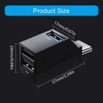 thumbnail image 3 of USB Type C Hub 3 Port Adapter Wide Compatibility For Laptop PC Fast Data Transfer Type C Adapter, 3 of 5