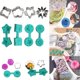 thumbnail image 5 of Molde de arte de azúcar con flores, molde y cortador de flores de silicona, moldes de silicona para pasteles, herramientas para hornear hechas a mano, herramienta de bricolaje para decorar, 5 of 5