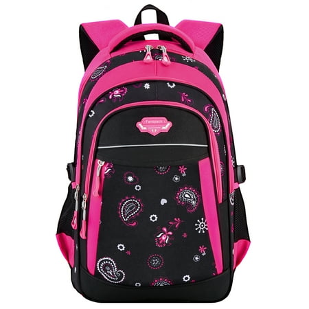 School Backpack, Fanspack Breathable Mesh Large Capacity Travel Book Laptop Bag Nylon Knapsack Daypack for Girls Boys Kids College Students Adults
