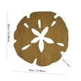 thumbnail image 3 of Linnome Decorative Wooden Sand Dollar Wall Art, Natural Wood Finish (11.8x11.8in), 3 of 7