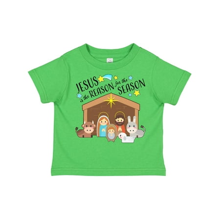 

Inktastic Jesus is the Reason for the Season Christmas Nativity Gift Toddler Boy or Toddler Girl T-Shirt