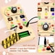 thumbnail image 3 of Tablero de Actividades Joyreal Montessori para Niños Pequeños con Interruptor de Luz LED, 3 of 7
