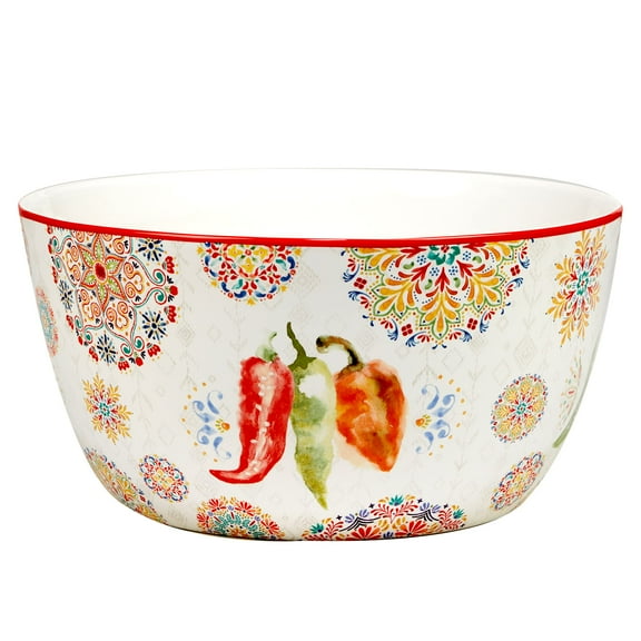 Certified International Sweet & Spicy Deep Bowl, 104 oz, Multicolored