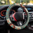 thumbnail image 7 of Renewold Southwest American Tribal Beige Cyan Auto Steering Wheel Cover for Women Men, Universal 15 Inch Soft Elastic Steering Wheel Wrap Anti-Slip Easy to Install Car Accessories, 7 of 7