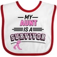 thumbnail image 3 of Inktastic My Aunt is a Survivor Breast Cancer Awareness Boys or Girls Baby Bib, 3 of 4