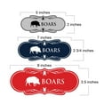 thumbnail image 2 of Designer Boars and Sows, Novelty Restroom Signs, Set of 2 (Brushed Gold) - Medium, 2 of 5