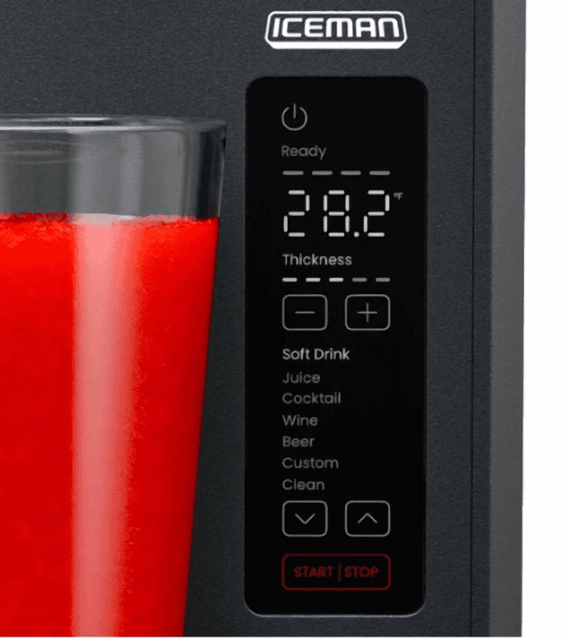 Iceman Slush-Ease 1.5L Slushy Maker with Customizable Thickness (Black)