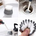 thumbnail image 4 of Moyic Cepillo de limpieza para encimera de fregadero de 4 piezas con mango, cepillos flexibles multiusos, fregador de pared de suelo para inodoro de Suministros de limpieza para el hogar Moyic HA066342-00, 4 of 6