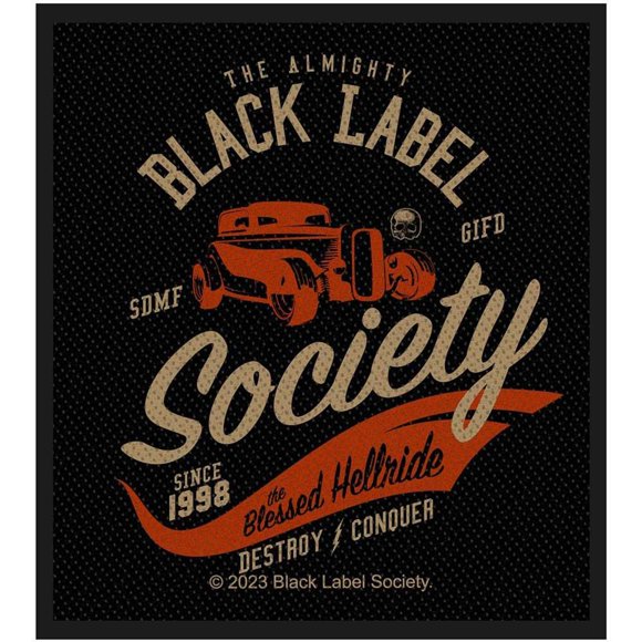 Black Label Society le Patch Tissé Hellride Béni