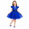 thumbnail image 2 of MIRUXO Police Dog Officer Cosplay Dress Blue Princess Dress Sequin Belt Tulle A-Line Outfit for Halloween Stage Party, 1 PC, 2 of 9