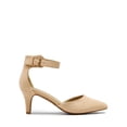 thumbnail image 2 of Zapatos de Tacón Bajo para Mujer DREAM PAIRS en Gamuza Nude 6.5 cm, 2 of 7