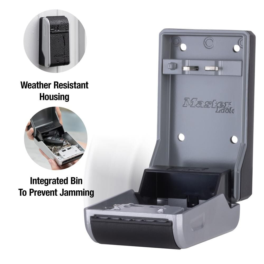 Master Lock 3 Inch Metal Body 4-Digit Locking Combination Wall Mount Lock Box