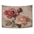 thumbnail image 4 of WOBOGO Vintage Rose Tapestry 80×60in Home Living Room Bedroom Wall Hanging Ornaments, 4 of 10