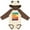 Natural & Brown w Ears, variant on Inktastic Surgeon Surgical Nurse Eat Sleep Operate Repeat Boys or Girls Long Sleeve Baby Bodysuit