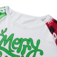 thumbnail image 5 of Christmas Family Matching Pajamas Set Xmas Tree Letters Print Tops+Plaid Pants Set Holiday Pjs Sleepwear Loungwear Outfit, 5 of 7