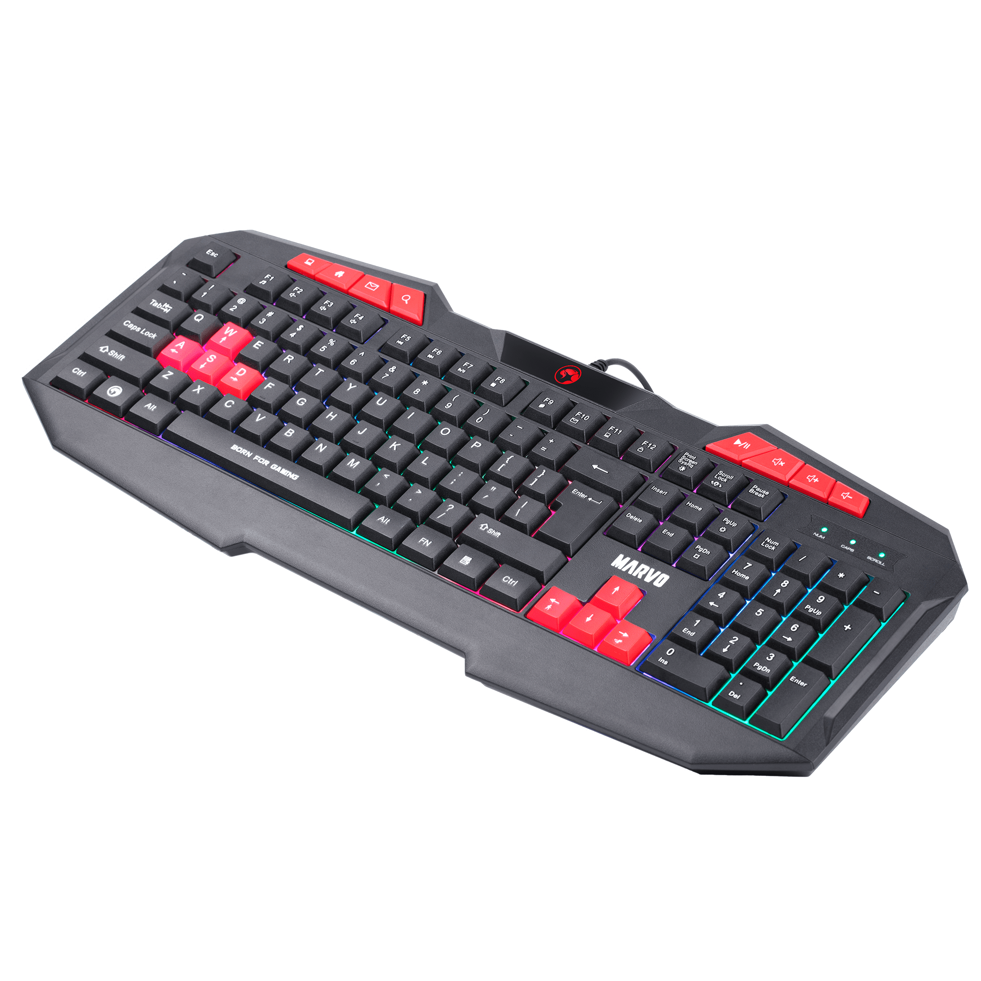 Marvo Gaming Keyboard 112 keys - K602 - Rainbow backlight