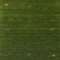 thumbnail image 1 of Ahgly Company Indoor Square Contemporary Dark Forest Green Abstract Area Rugs, 7' Square, 1 of 6