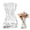 L, variant on Agiufgs Glass Vase 15 in, Money Bag Design with Folded Texture, for Home Decor Living Room Bedroom Office Wedding, Multicolor