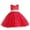Red, variant on Fesfesfes Kids Dress Girls Sleeveless Princess Dress Bow Tie Lace Flowers Mesh Dress Tufted Dress