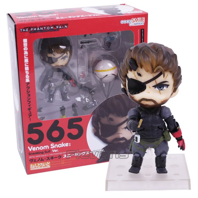 Traje deportivo de metal Color sólido V Phantom Venom Snake 565 Q Figura de PVC Figura de acción Modelo Toy Anime Doll zhangyuxiang unisex