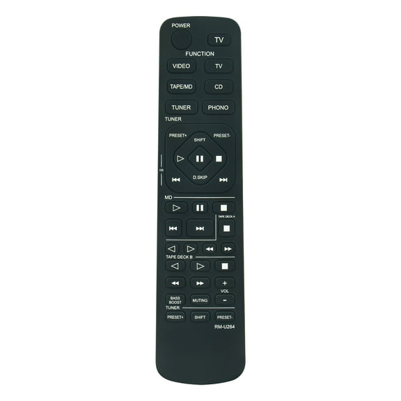 New RM-U264 Replace Remote Control compatible with Sony RM-U264 A/V Receiver TV Remote Control Tested Black