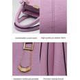 thumbnail image 3 of Bolso de mano para mujer, bolso de hombro para mujer, de piel sintética, resistente al agua, para negocios, compras y viajes (púrpura claro) ACTIVE Biensenido a ACTIVE, 3 of 5