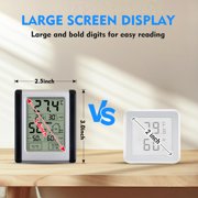 DAYBETTER Digital Hygrometer Thermometer with Large Display, Instant Read Thermometer for Adults, Indoor Thermometer with Humidity Monitor for Bedroom