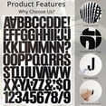 thumbnail image 4 of 8 Sheets 1.5 Inch Letter Number Stickers,576 Pieces Adhesive Alphabet Sticker Letters Decals for Scrapbooking Black, 4 of 7