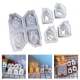 thumbnail image 2 of Tealight Holders Silicone Mold,Christmas Houses Silicone Mold House Holders Molds for Epoxy Casting Home Decors, 2 of 9