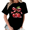 Black, variant on White Print Tshirt Graphic Tees Retro Cherry Bow Design Tshirt S-5XL Tops
