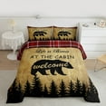 thumbnail image 2 of Homewish Wild Animal Bear Bedding Comforter Set,Country Farmhouse Cabin Twin Comforter Sets,Black Brown Bedding Set For Men Women,Ultra Soft Home Decor,2 Pieces, 2 of 8
