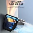 thumbnail image 5 of Portable Wireless Charging Air Conditioner, Mini Portable Air Conditioner, Wall Mount No Window AC Unit, Ductless Mini Split AC, Remote Quiet Cooling, Rechargeable Bedroom Kitchen (Black), 5 of 9