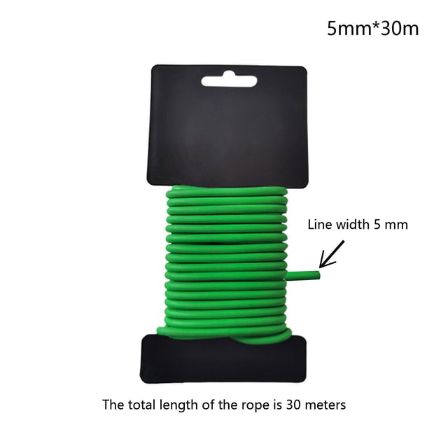 Fiudx Bridas de Jardín, Material de Hierro Tpr Suave, Soporte Suave para Vides, Vegetales y Árboles, Reutilizables y Fáciles de Cortar, Perfectas para Jardinería, Tamaño 5 Mm X 30 M, Paquete de 1