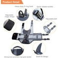 thumbnail image 3 of Ripstop Dog Life Jacket Pet Life Water Vest with Rescue Handle Life Safety Saver Preserver for Small Medium Large Dogs (M, Gray), 3 of 7