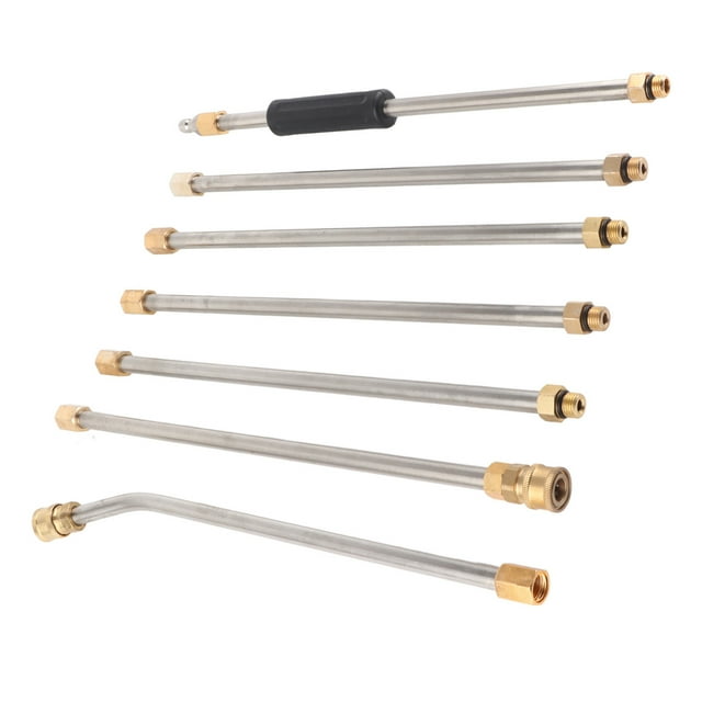 Embout de Buse de Nettoyeur Haute Pression, Rallonge de Nettoyeur Haute Pression Raccords d'Irrigation Nettoyeur Haute Pression Baguette Droite Meilleur dans la Classe